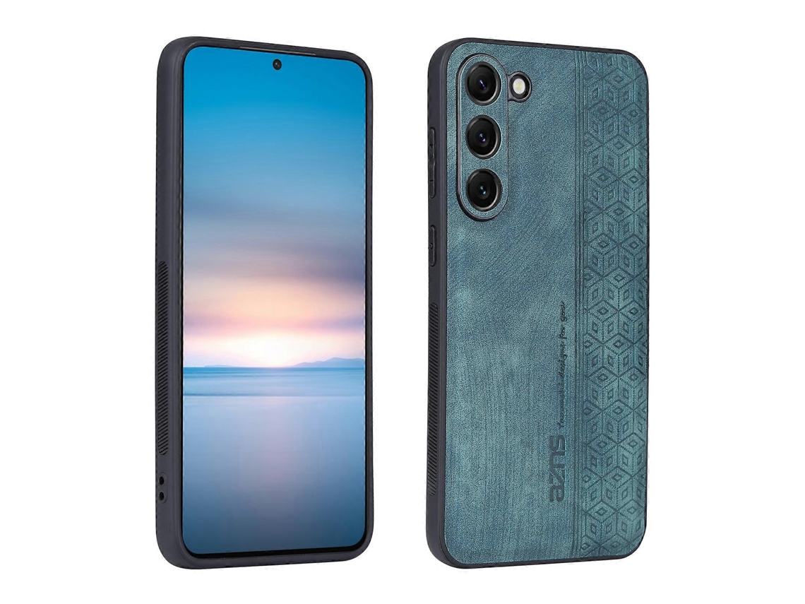 Capa Para Celular Samsung Galaxy S23+ 5g Azns Com Textura 3d Em Relevo E Toque Aveludado.