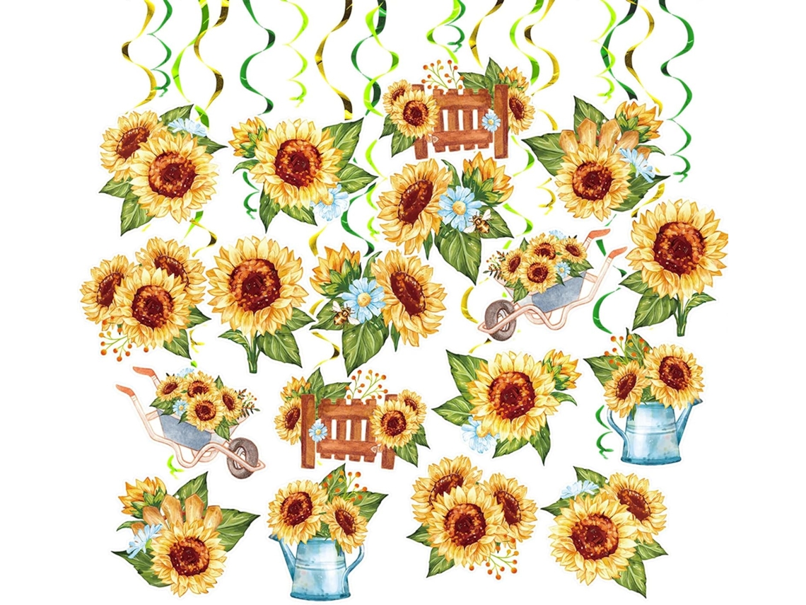 Girassóis Suspensos para Decoração SFUSHOS