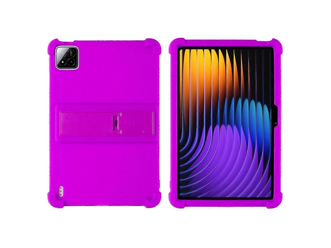 Capa De Silicone Com Suporte Resistente Para Xiaomi Pad 7/pad 7 Pro Verde Slowmoose