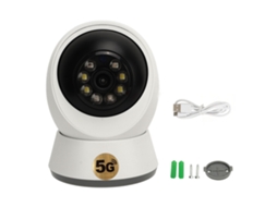Câmara De Segurança Residencial 1080p Wifi Ptz 360 Graus Visão Noturna Áudio Bidirecional Detecção De Movimento Plug Uk 100‑240v