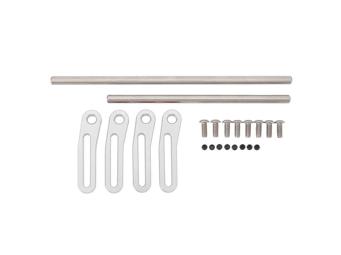 Parachoques Delantero De Metal Para Coche Rc 1/10 Escala, Parachoques Delantero De Aluminio Para Crawler Rc Accesorios Plata