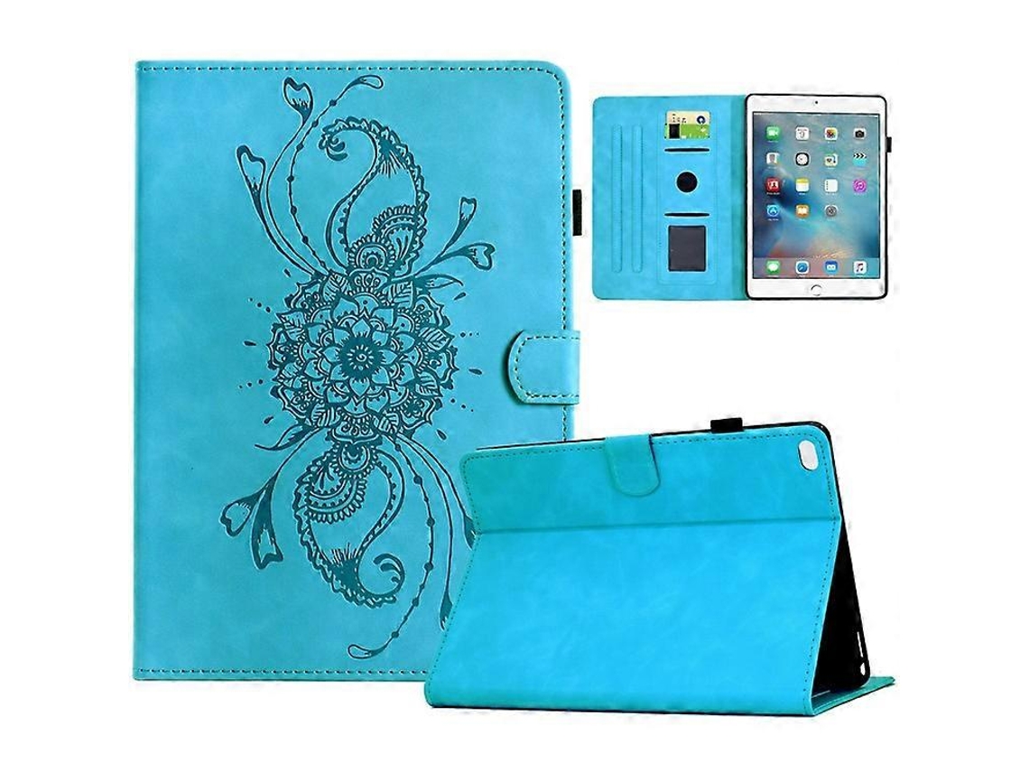 Capa De Couro Compatível Com Ipad Mini 7,9 Polegadas / Mini 4 / Mini 3 / Mini 2 / Mini Com Estampa De Mandala E Cartão S Webake (2019)