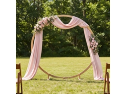 Vidaxl Arco De Casamento Marrom Claro 224 X 80 X 220 Cm