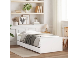 Estrutura De Cama Com Gavetas 90x190 Cm Branco