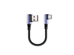 Lurelia Cabo Usb-c, Preto, 30cm, 6a, 90°, Tablets, Carregamento Rápido