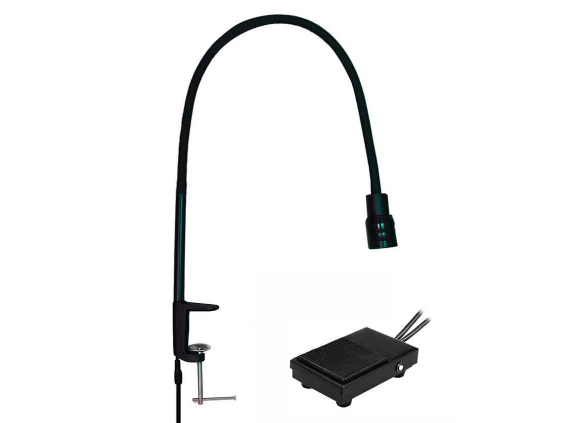 Lâmpada Uv Led 5w Portátil Com Clamp E Pedal