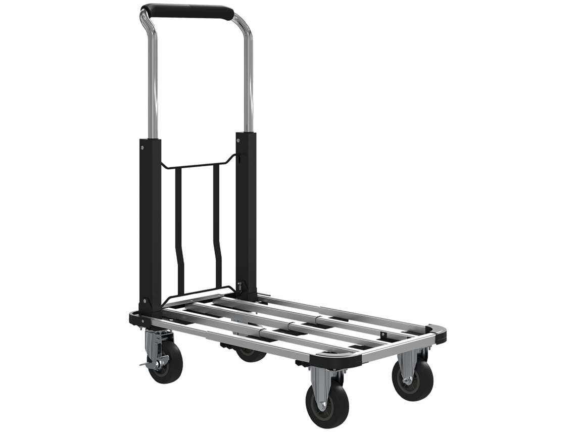 Carrinho De Mos Plegvel 150kg Ajustvel Preto