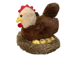 Lurelia Ninhada De Pintinhos, Galinha Com Boneca Em Peluche Animal, Para Coleção