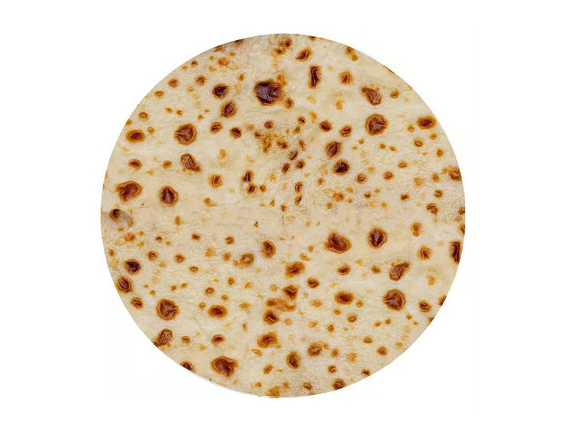 Manta tortilla burritos, gigante, redonda, macia, confortável, plush, para adultos e crianças S/MARCA