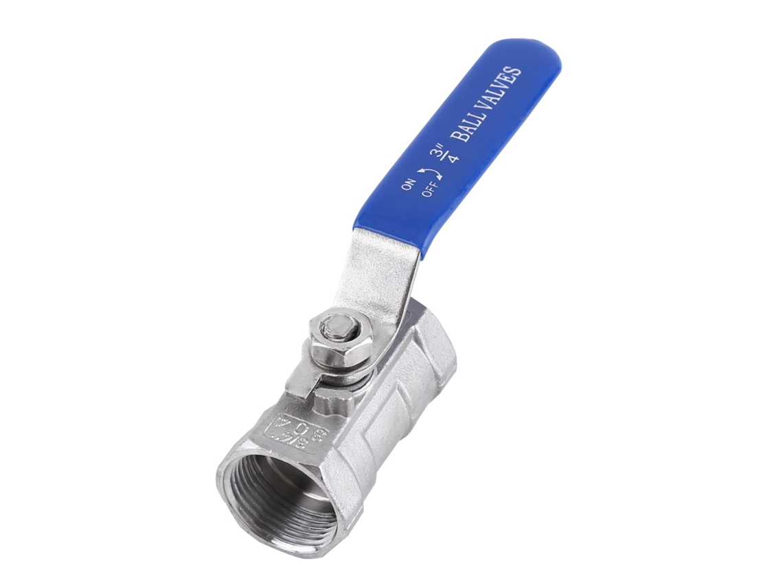 Válvula De Bola Com Rosca Fêmea Em Aço Inoxidável 304 (3/4"bsp) Válvula De Fechamento