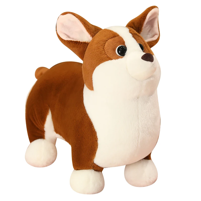 (35 Cm) Lindo Brinquedo De Pelúcia Corgi, Almofada Macia De Desenho Animado