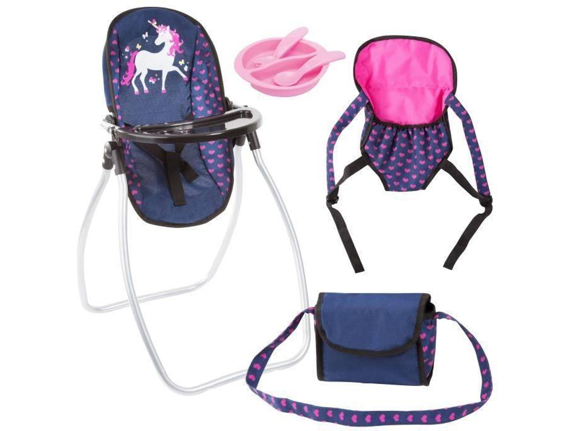 Conjunto De Acessórios Bayer Para Boneca Unicórnio Azul E Rosa Vibrante