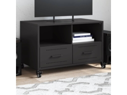 Vidaxl Móvel De Tv 68x39x43,5 Cm Aço Preto