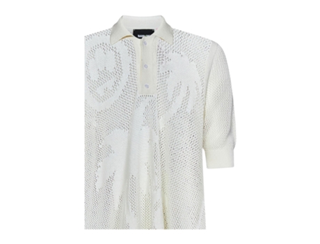 Polo De Homem Barrow Effetto Vissuto Algodão Branco (m)