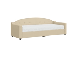 Daybed With Mattress, Daybeds With Mattresses Vidaxl Creme Tecido (80 X 200 Cm)