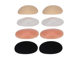 4 Pares De Espalhafatos De Ombro De Silicone Removíveis E Invisíveis Com Auto-adesivo