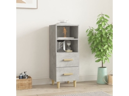 Aparador 34,5x34x90 cm Madera Procesada Cemento Gris