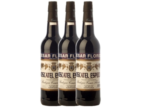 Generoso CÉSAR FLORIDO César Florido Moscatel Especial Mascate de Alexandria Vino de La Tierra de Cádiz 0.7 L (3 unidades)