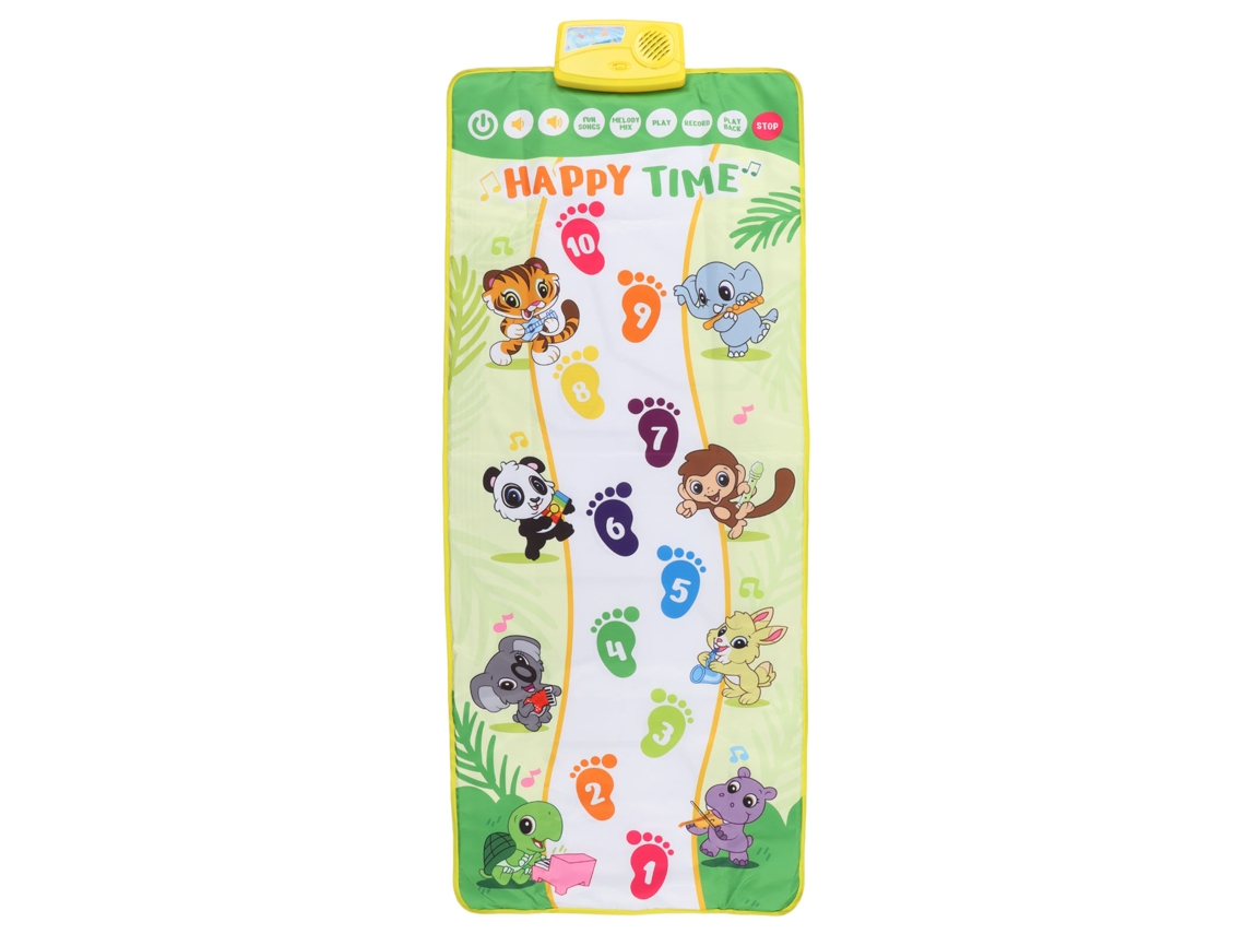 Primerox tapete Musical Piano Infantil Educativo Dança Brincadeira Antiderrapante Portátil Presente