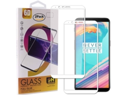 Película Vidro Temperado Oneplus 5T HONGWE. Cobertura Completa Branco