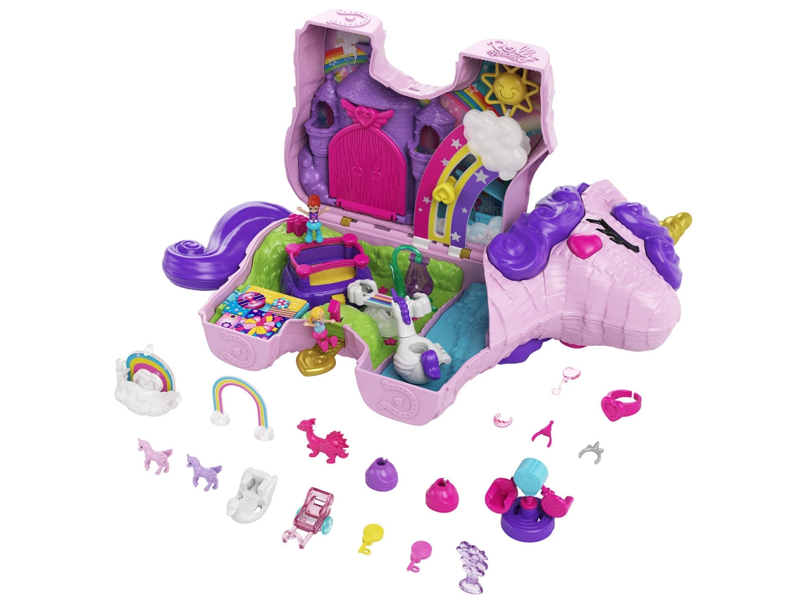 Unicórnio de Festa do Conjunto de Bolso Polly (Idade Mínima Recomendada: 4 anos)