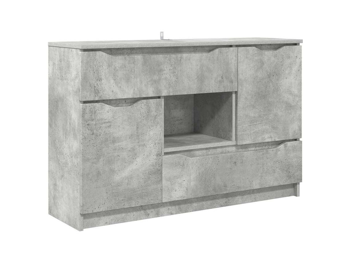 Aparador | Buffet Com Gaveta Cinzento 100 X 30 X 65,6 Madeira Processada