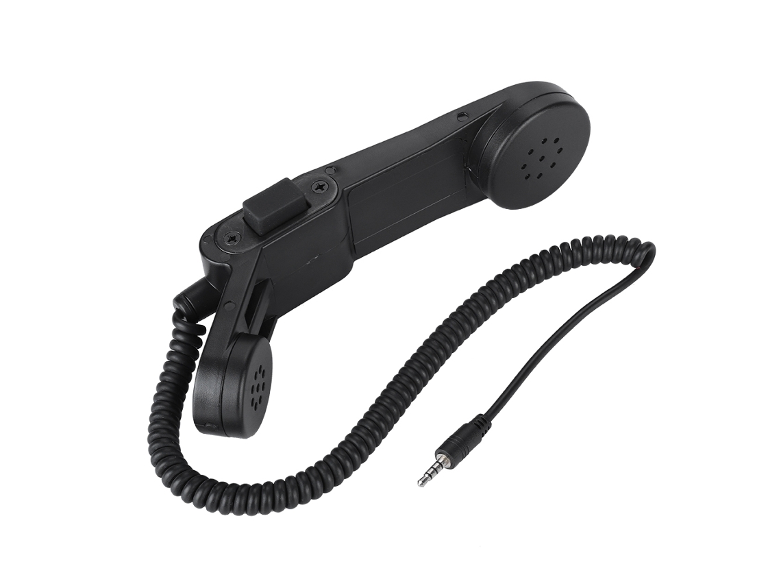Microfone Parlante Mali portátil com plug 3.5mm e clip para gravação
