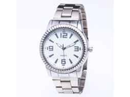 Relógio de pulso unissex Zhoulianfa Zlf0444-g Quartz, prateado e branco.