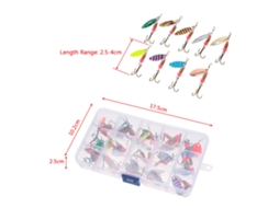 Iscas de Pesca Lixada Metal 30 Pcs com Anzóis