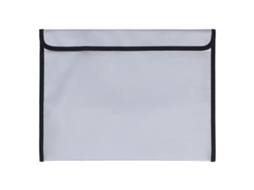 Bolsa resistente ao fogo e impermeável 38x28cm para documentos dinheiro com zíper prata S/MARCA