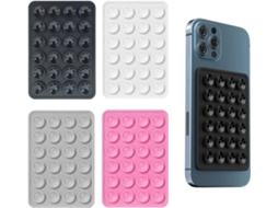 Kit De Ventosas De Silicone Para Todos Os Modelos De Celular, Suporte Antiderrapante Para Selfies E Vídeos, Mãos Livres, Durável E Portátil.