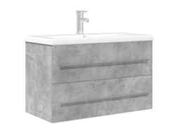 Bathroom Furniture Set, Bathroom Furniture Sets Vidaxl Cinzeto Madeira Processada (80 X 38.5 X 48 Cm)
