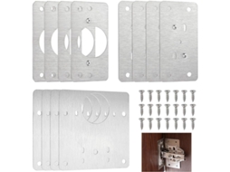 Kit De Reparo Dobradiças Para Armários Ph Pandahall Com 12 Peças Em 3-estilos, Placas De Fixação Para Dobradiças Portas