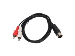 Cabo HURRISE Din 7Pin Macho para 2Rca Macho Blindagem Dupla Cabo Adaptador de Som 2Rca 3 3 Pés