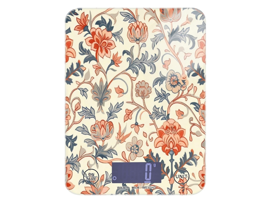 Balança De Alimentos Mini Elegante William Morris Azul Fabricação Sabão, 5, 7kg 5g, Precisão Em Gramas, 4-unidades