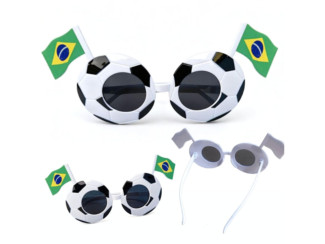 Óculos de Futebol com Bandeiras Nacionais, Decoração Copa do Mundo 2026 para Festas Temáticas e Torcedores