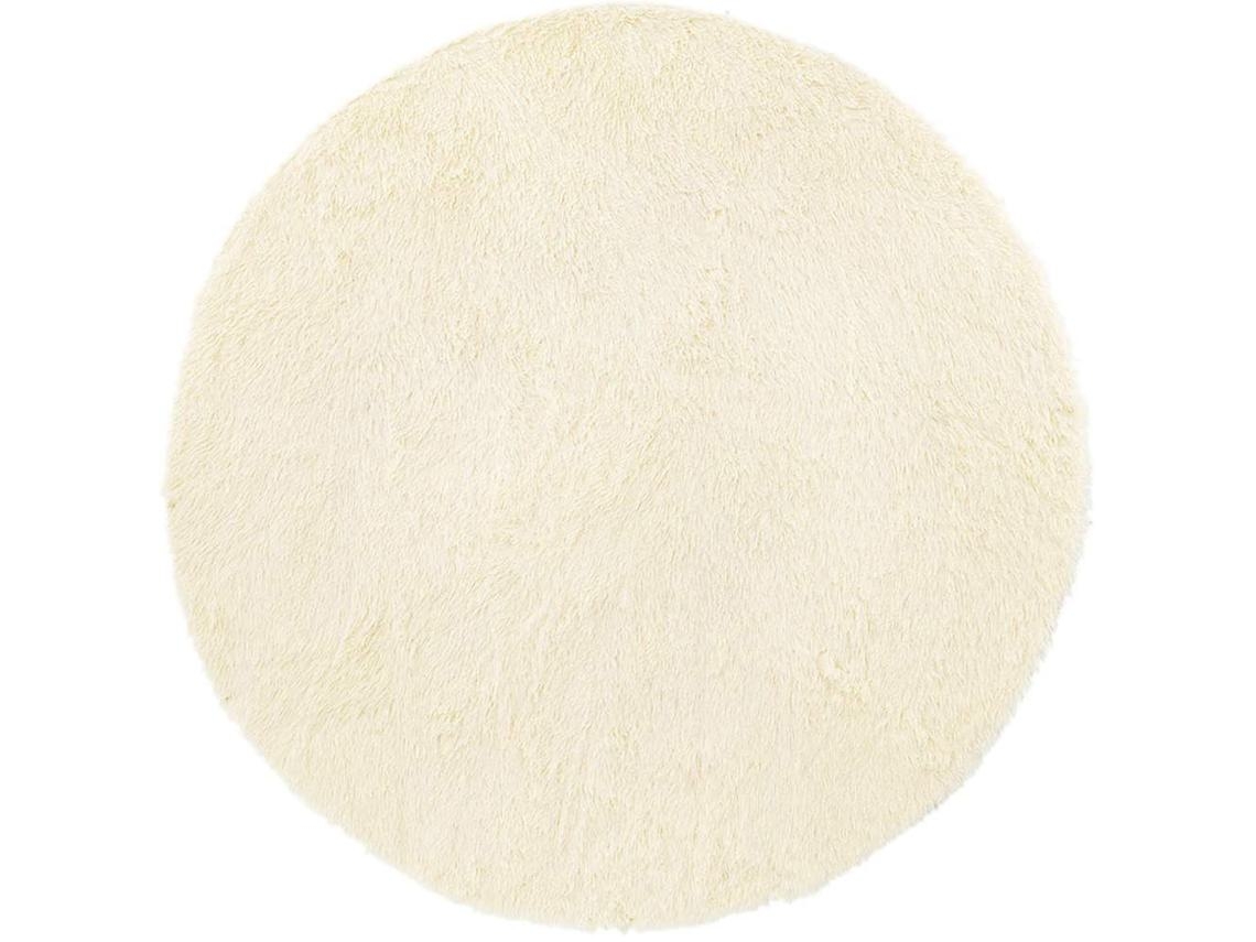 Shaggy Rug, Shaggy Rugs Vidaxl Creme Poliéster (ø 200 Cm)