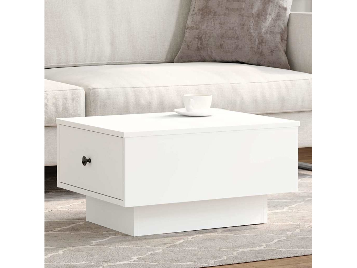 Vidaxl Mesa De Centro 60x45x31 Cm Derivados De Madeira Branco