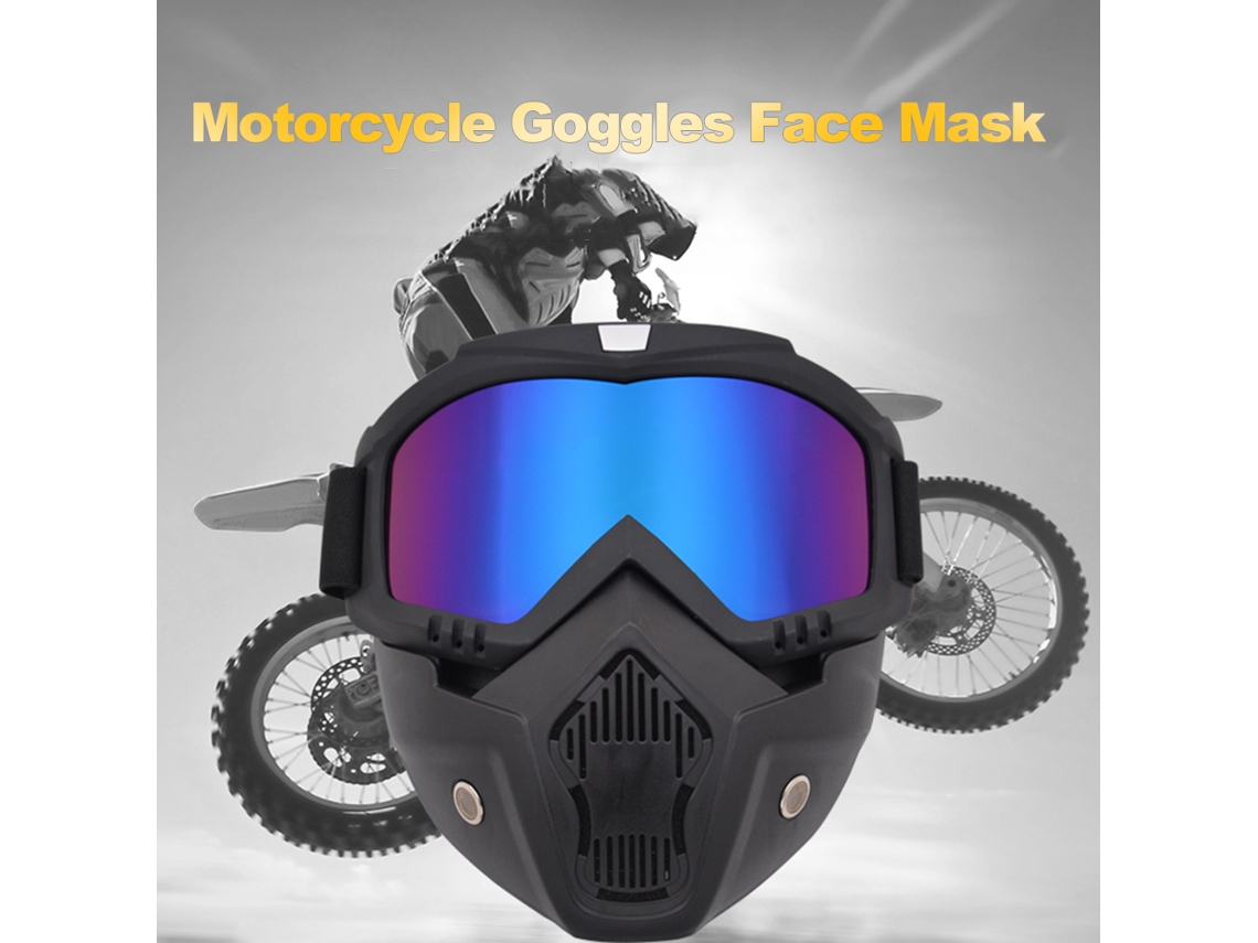 2026altiro-máscara De Moto Con Gafas Desmontables Anti-niebla Para Casco De Carreras, Protector Facial Escudo