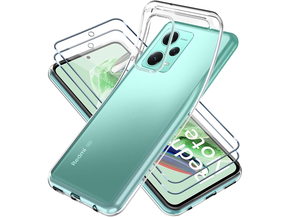 Capa Note Hd Para Xiaomi Xiaomi Poco X5 5g/redmi Note 12 5g Hongwe. Vidro Temperado Anti-choque Amarelo