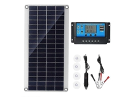 Painel Solar De 30 W, Células Solares Flexíveis Para Carro, Trailer, Barco, Casa, Telhado, Van, Câmera Solar, 10 A Solar Olysi Shop