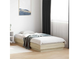 Vidaxl Estrutura De Cama Com Led Carvalho Sonoma 80 X 200 Cm