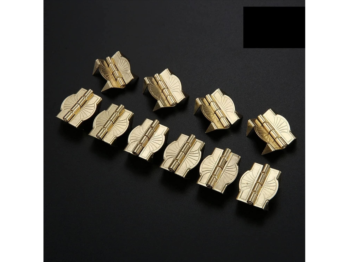 Dobradiças Pequenas Para Caixas De Madeira, 50 100 Peças, Dobradiça De Metal Para Porta Armário Com 4 Pés Decoração
