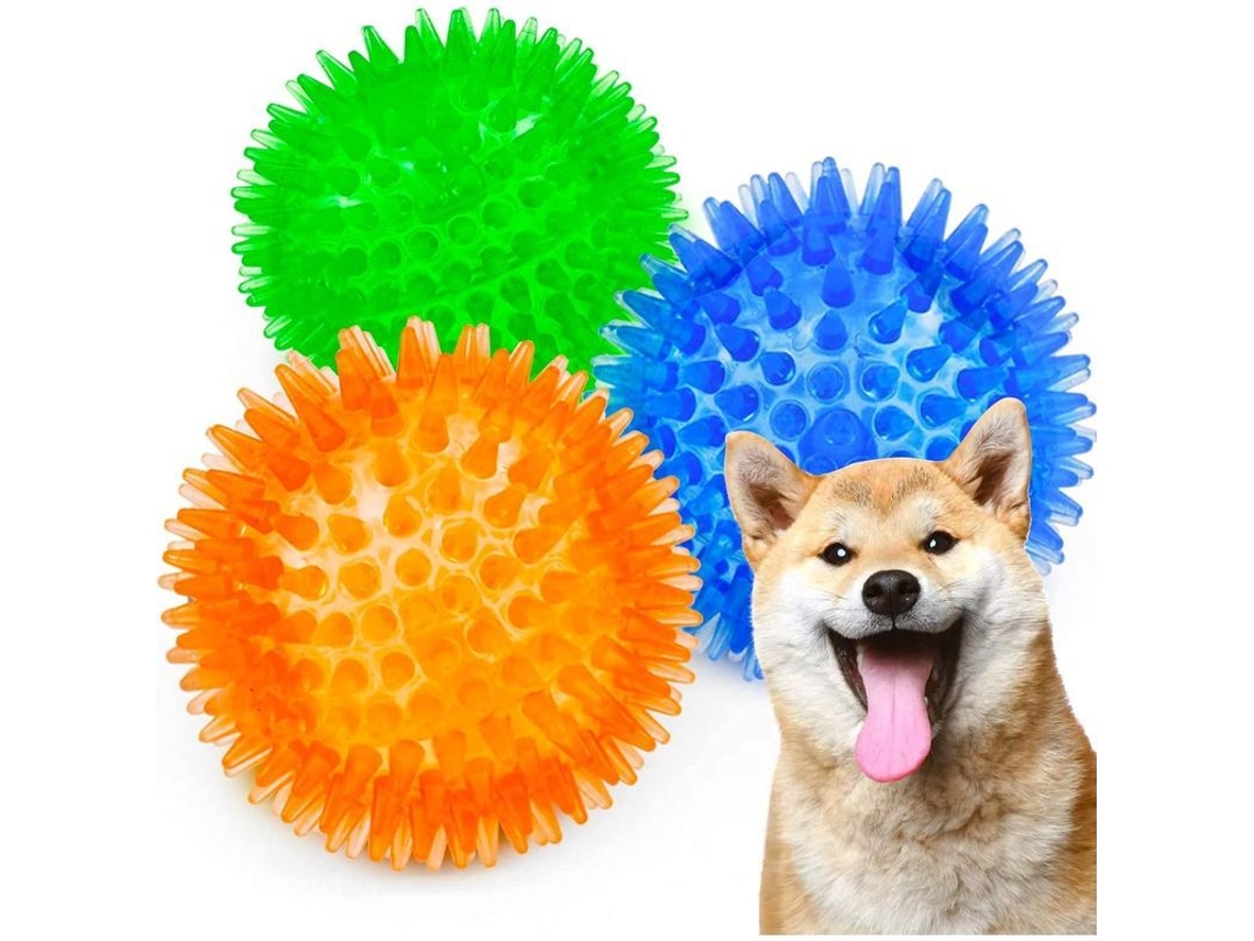 2026-3 Pack De Bolas Para Cães Com Petisco, Brinquedo De Morder, Flutuante, Para Filhotes E Cães Médios