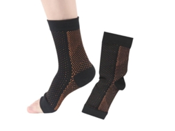 2026-calcetines De Compresión Para Tobillo Antifatiga Y Alivio De Hinchazón Para Mujer Y Hombre Soportes Plantar Sqc S-m Bronze 1par