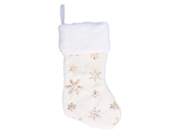 Laxiscreed Meias De Natal Em Poliéster Com Bordado De Floco De Neve Para Decoração Natalícia
