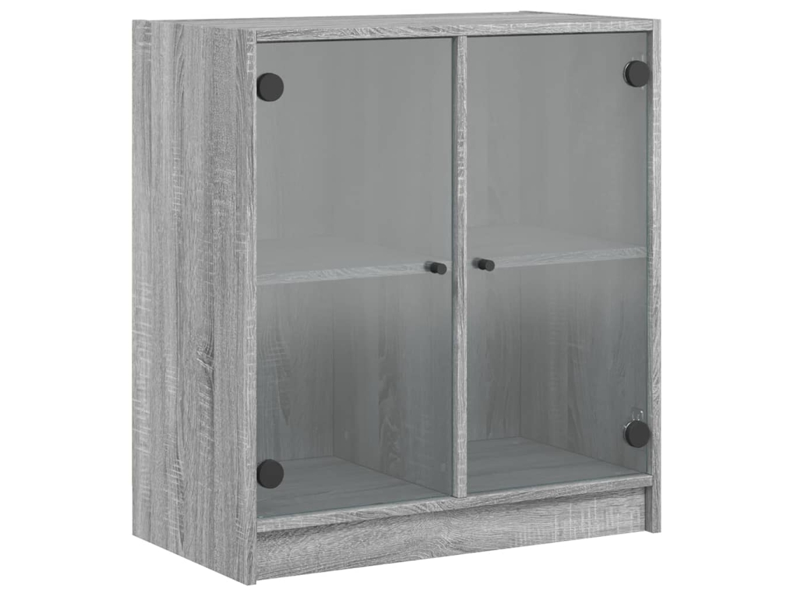 Side Cabinet, Side Cabinets Vidaxl Cinzeto Madeira Processada (n/a)