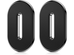 Suporte Magnético Para Celular Para Carro, 2 Unidades, Suportes Magnéticos Giratórios Em Liga Metálica Com 6 Ímãs Para Smartphones, Preto.