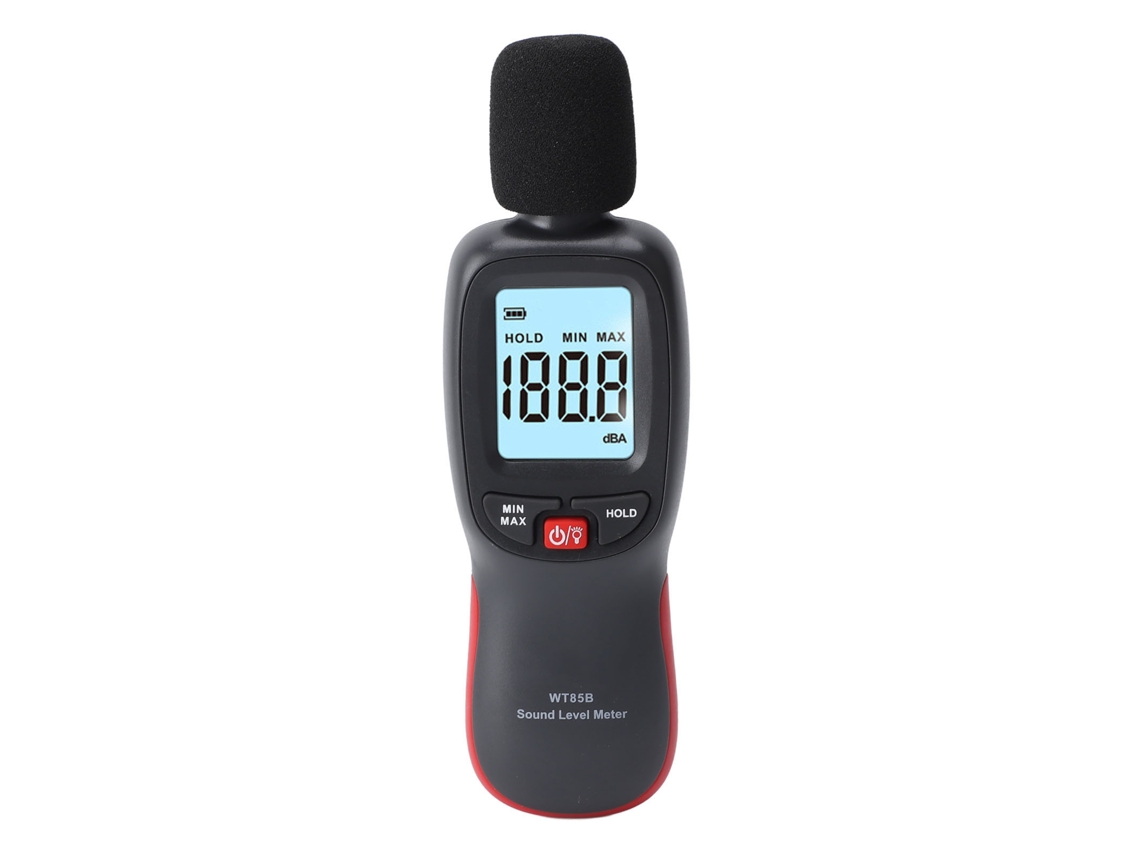 Medidor de Nível de Som Digital 30-130dB com Ponderação A, LCD Retroiluminado e Bluetooth S/MARCA