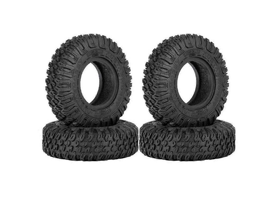 2026 4 Llantas Metálicas Beadlock de 85 Mm Con Neumáticos de Goma de 1.55 para Coches Rc Crawler 1/10 Axial Jr D90 Cc01